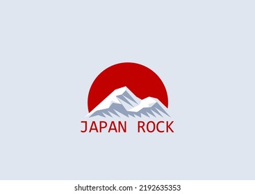 logo on the theme of adventures in the Japanese mountains