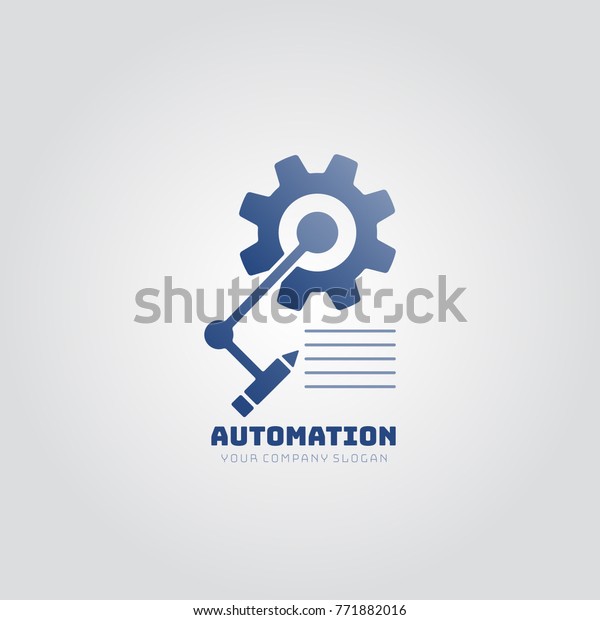 Image Vectorielle De Stock De Logo Sur Le Theme De L Automatisation