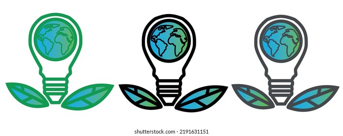 Logo on the theme of energy saving.