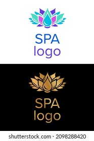 logo on the theme of spa and body care in a minimalist style.