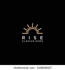 Logo On Which An Abstract Image Of The Rising Sun