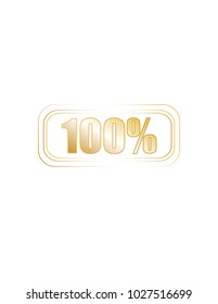 Logo one hundred percent