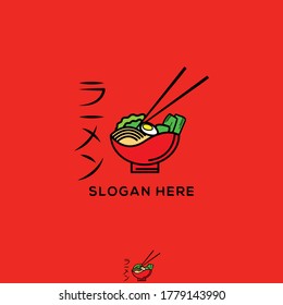 logo is one of Japanese food,ramen