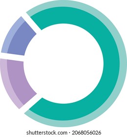 Ein Logo für Online-Business, Technologie, E-Commerce, Technologie, Analytik, Finanzen, Start-up auf der Basis einer Kuchentabelle