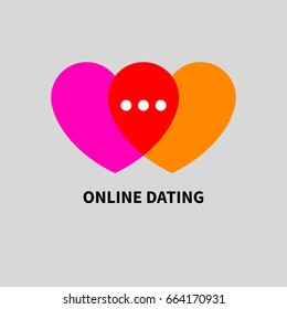 Logo Online Dating Vector Illustration Stock Vector (Royalty Free ...