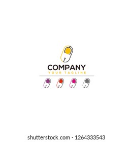 Logo Online Doctor Capsule  - vector,concept and simple