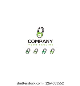 Logo Online Doctor Capsule  - vector,concept and simple