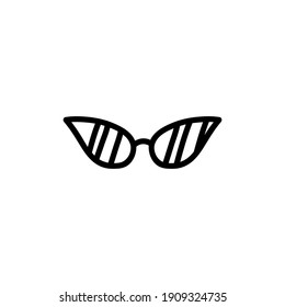 logo for online shop, glasses shop. Contemporary modern trendy vector logo. Highlight cover background. Beauty icon.