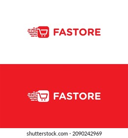 Logo für Online-Shop oder Offline-Geschäft.
Schnelle Lieferung und Dienstleistungen.