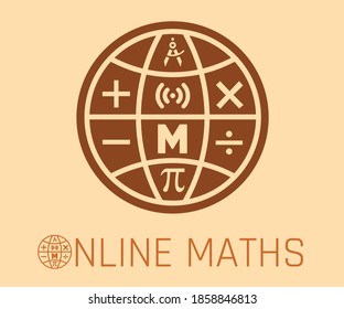 logo for Online Website and online maths class and online maths lesson