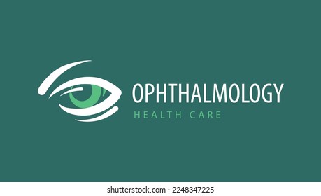 Logo for ophthalmology. Vector illustration