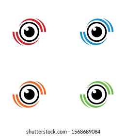 logo optic design colours vector