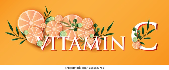 Logo Orange Fruit Vitamin C Serum Moisture Skin Care Cosmetic.