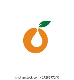 logo orange juice free vector