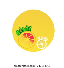 logo orange vector illustration