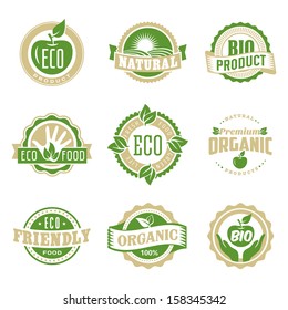 logo organic eco fruit food vector nature stamp farm seal round eco green stamp label of healthy organic natural fresh farm food logo organic eco fruit food vector nature stamp farm seal harvester cla