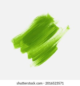 Logo organic green brush paint background vector. Perfect design for headline and sale banner. Nature art.