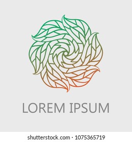 Logo ornament round