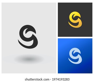 Logo OS letter monogram logo vector template