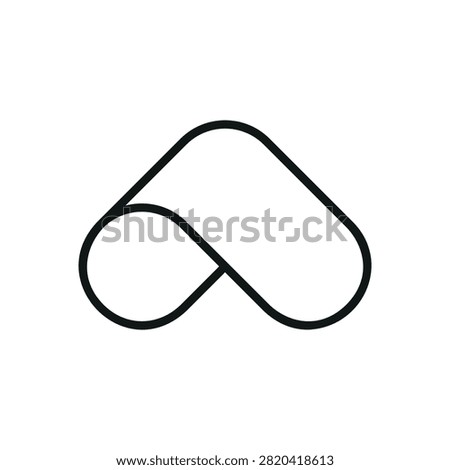 logo outline, minimalist black line symbol for hospitality, travel, accommodation, belonging, branding, and modern digital identity