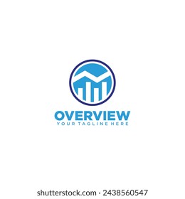 Logo Overview icon simple modern vector