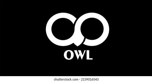 Logo owl black and white