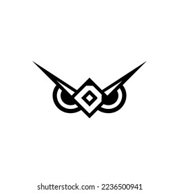 The logo is the owl head. Or D Letter. unique an elegant.