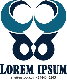 Logo owl idea abstract design