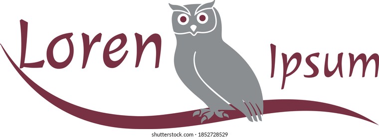 logo for the owl lovers, owl logo for the school & college, birds love, educational icon, eye related icon 