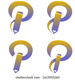 Logo P Character - for Painters, Programmers etc