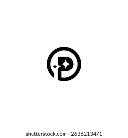 logo P design element technology
