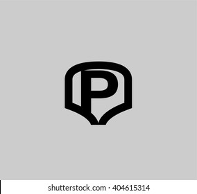 Logo P letter Vector illustration, eps 10
