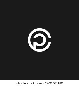 logo P vector abstract. icon P template. alphabet symbol