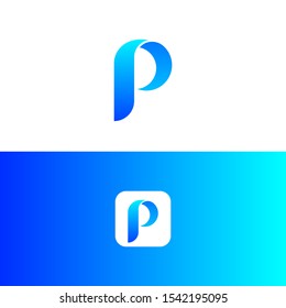 logo P vector. icon P abstract. alphabet symbol abstract