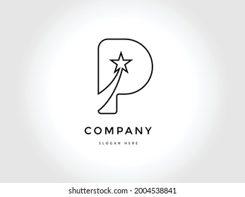 logo P vector. icon P abstract. alphabet symbol abstract