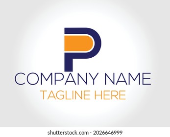 vector del logotipo P. icono P abstracto. símbolo de alfabeto icono comercial abstracto
