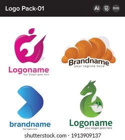 Paquete de logotipos-01 para usos múltiples y necesidades comerciales