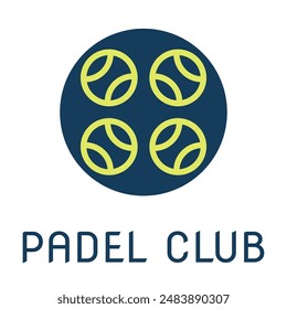  logo padel tennis in isolated background