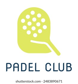 logo padel tennis in isolated background
