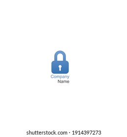 Logo padlock with a simple and elegant design