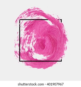 Logo paint brush. Original grunge brush art abstract paint abstract texture background design acrylic stroke poster vector illustration. Perfect watercolor design for headline, logo and banner.