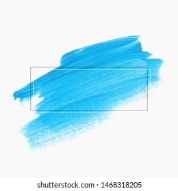 Logo paintbrush stroke background vector. Perfect painted design for logo, sale banner or headline.