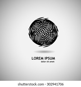 Logo palm leaves. Vector
