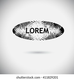 logo palm leaves. Vector