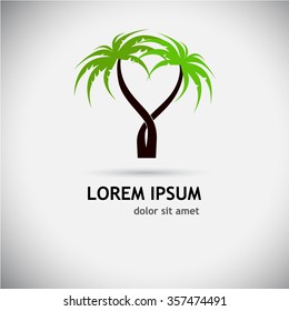 Logo palms. Vector