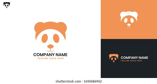 Logo Panda - All elements on this template are editable with vector software