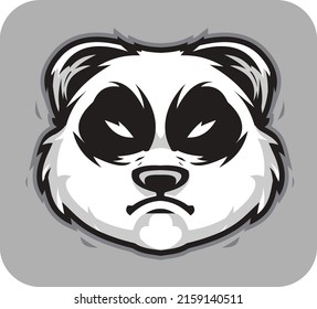 Logo Panda Head Mascot Vector Stock Vector (Royalty Free) 2159140511 ...