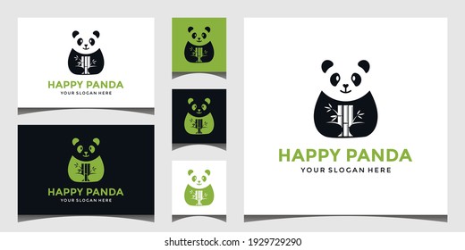 logo of a panda holding bamboo