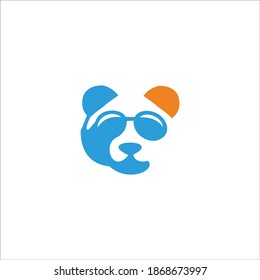 símbolo de icono de panda de logotipo vectorial