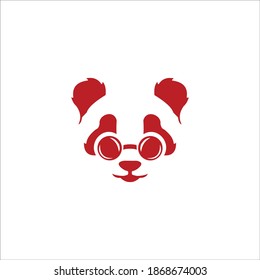 logo panda icon templat vector